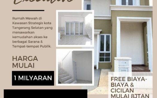Rumah Mewah 2 Lantai Di Kawasan Kota Tangerang Selatan